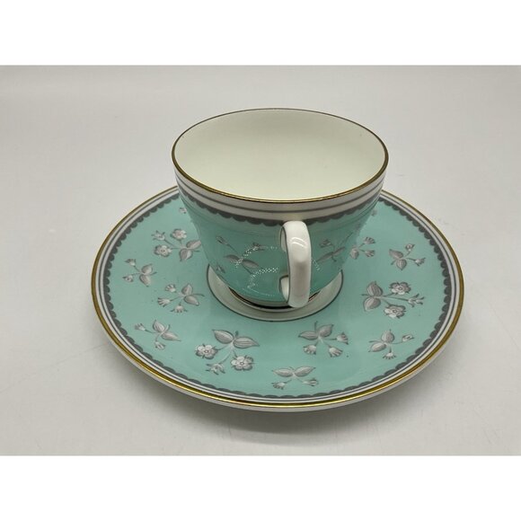 Wedgewood Bone China Pimpernel Pattern Cup And Saucer Set Vintage Dinnerware - Picture 8 of 16